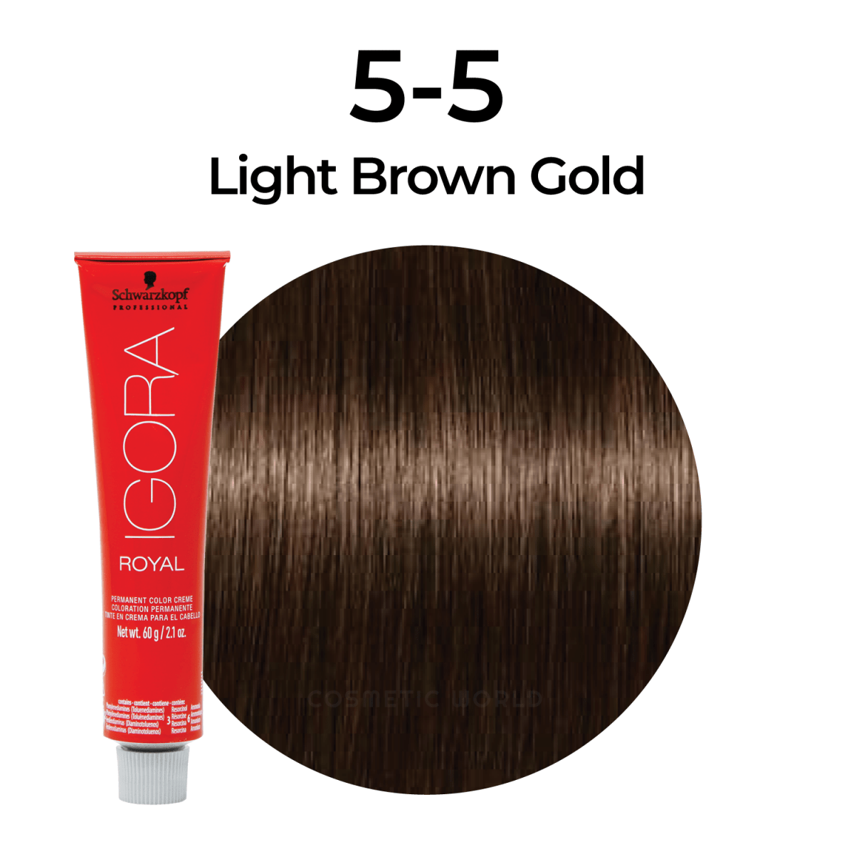 Schwarzkopf - Igora Royal_Igora Royal 5 - 5 Light Brown Gold_Cosmetic World