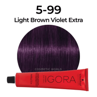 Thumbnail for SCHWARZKOPF - IGORA ROYAL_Igora Royal 5 - 99 Light Brown Violet Extra_Cosmetic World