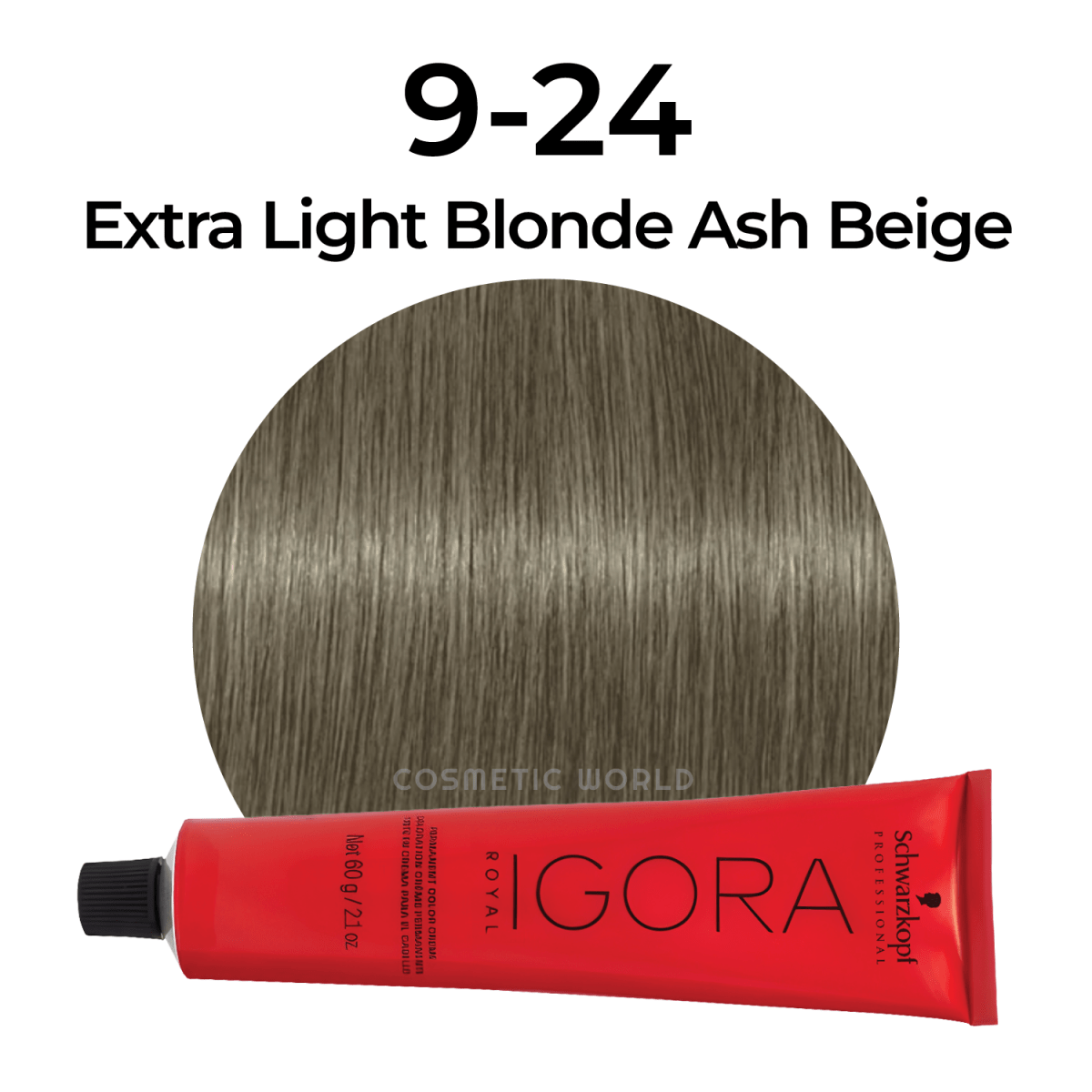 SCHWARZKOPF - IGORA ROYAL_Igora Royal 9 - 24 Extra Light Blonde Ash Beige_Cosmetic World