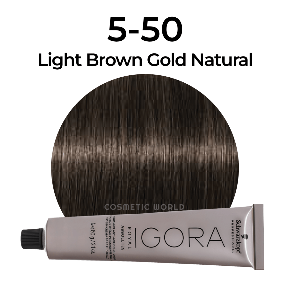 SCHWARZKOPF - IGORA ROYAL_Igora Royal Absolutes 5 - 50 Light Brown Gold Natural_Cosmetic World