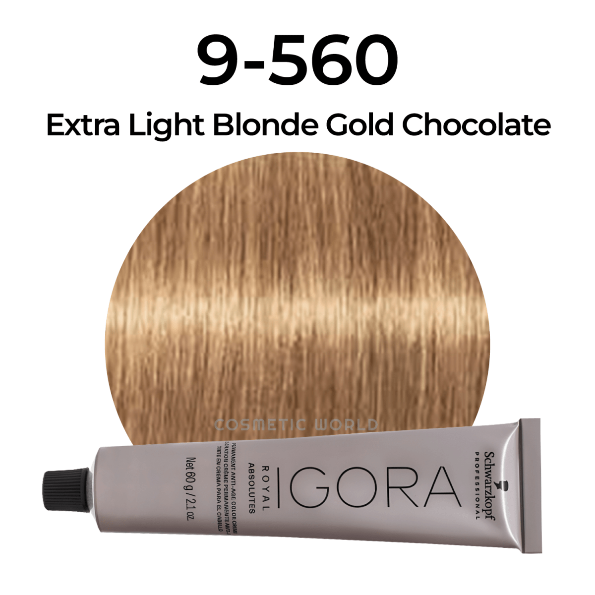 SCHWARZKOPF - IGORA ROYAL_Igora Royal Absolutes 9 - 560 Extra Light Blonde Gold Chocolate_Cosmetic World