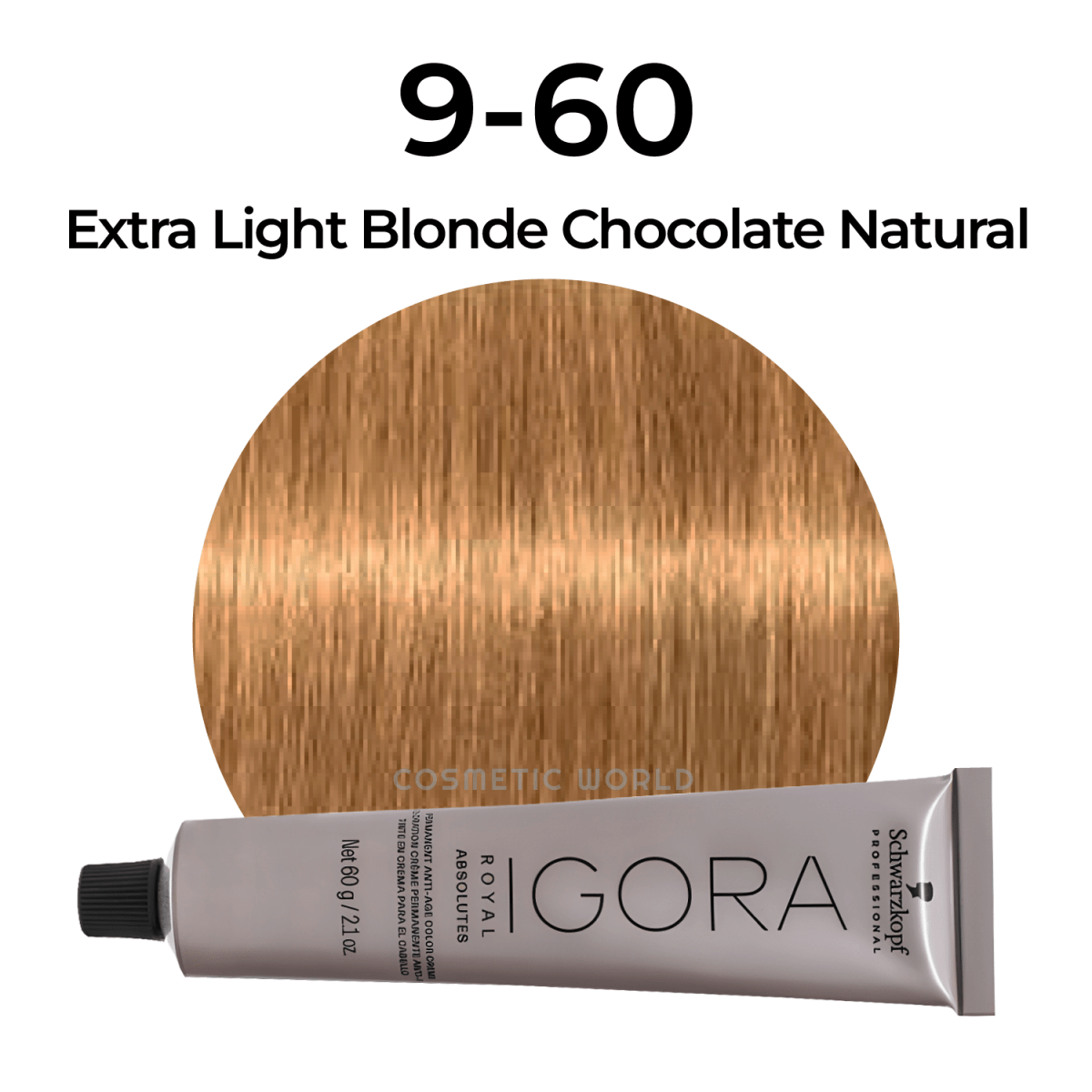 SCHWARZKOPF - IGORA ROYAL_Igora Royal Absolutes 9 - 60 Extra Light Blonde Chocolate Natural_Cosmetic World