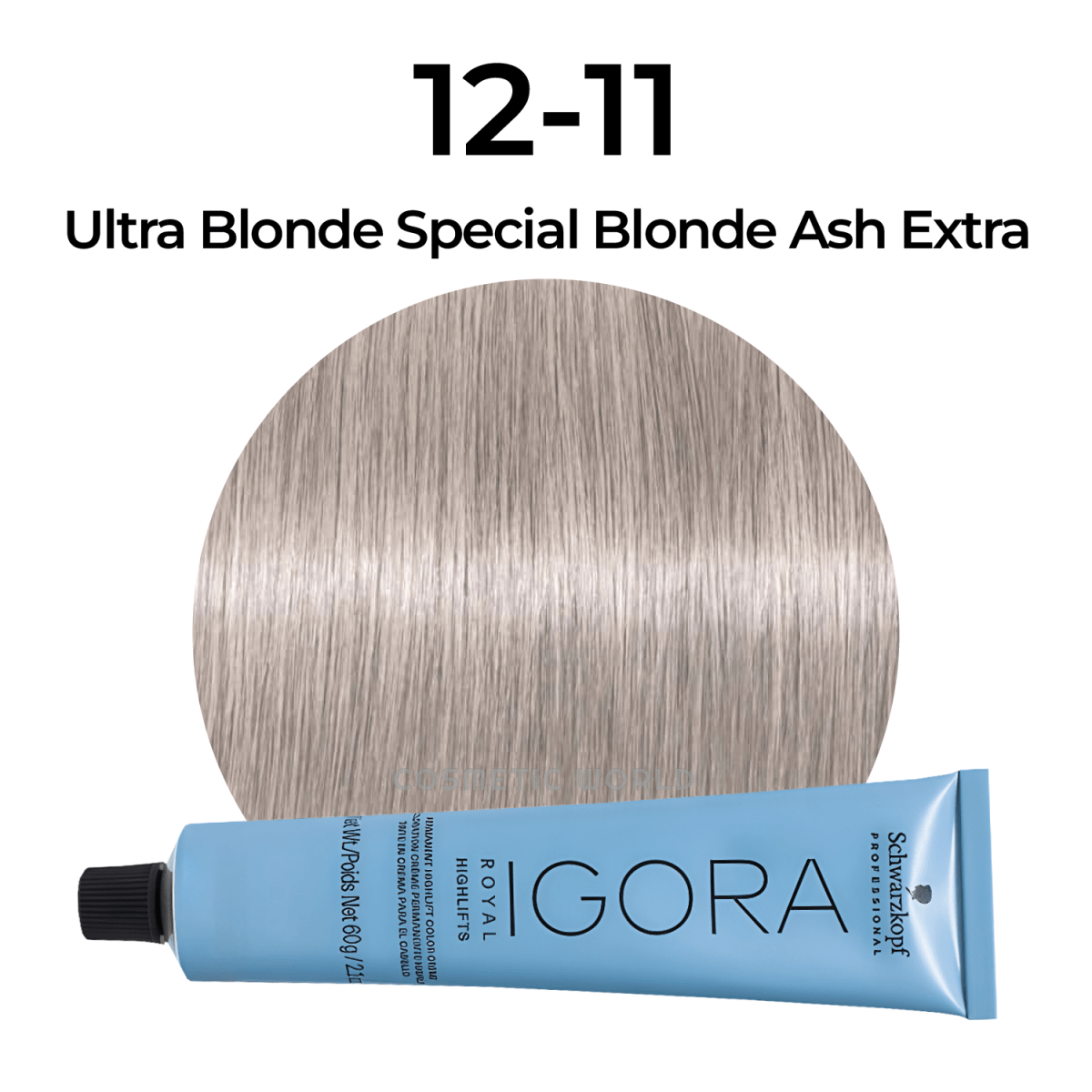 SCHWARZKOPF - IGORA ROYAL_Igora Royal Highlifts 12 - 11 Special Blonde Cendre Extra_Cosmetic World