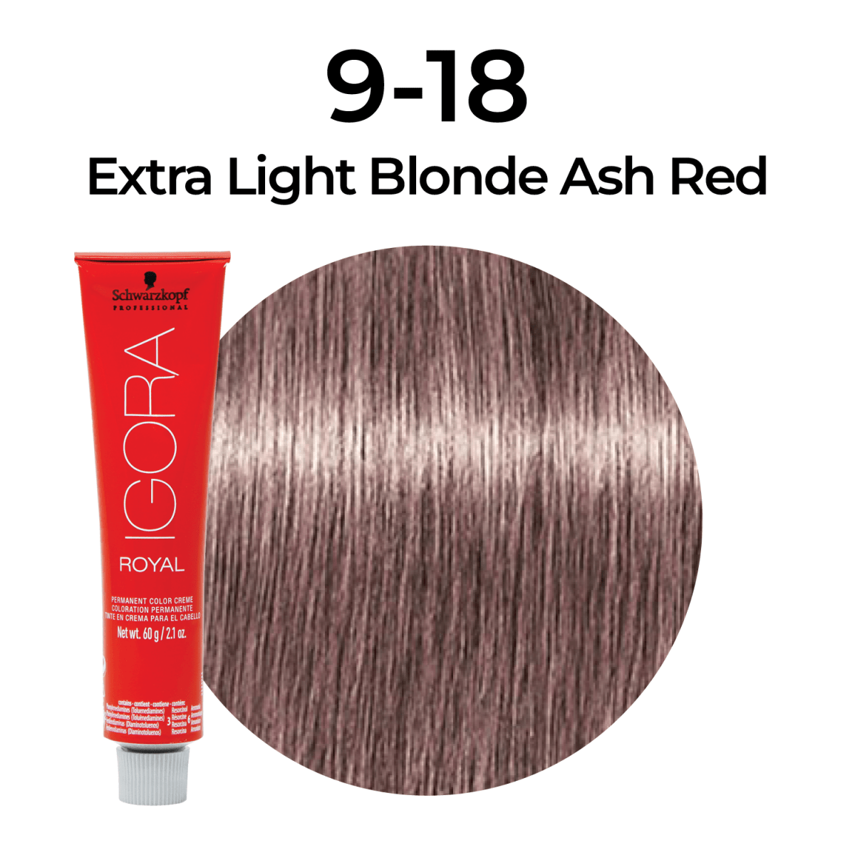 Schwarzkopf - Igora Royal_Igora Royal Metallics 9 - 18 Extra Light Blonde Cendre Red_Cosmetic World