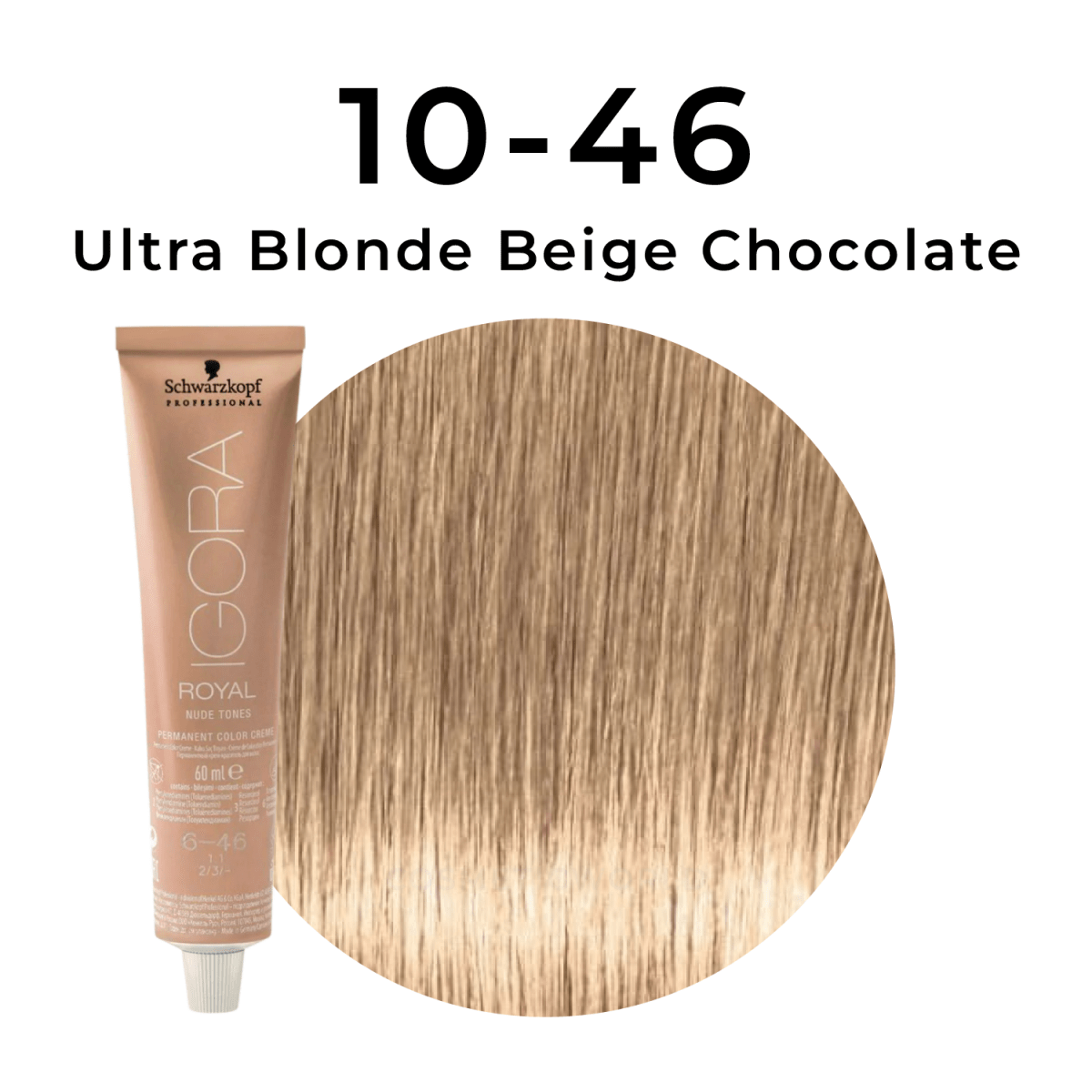 Schwarzkopf - Igora Royal_Igora Royal Nude Tones 10-46 Ultra Blonde Beige Chocolate_Cosmetic World