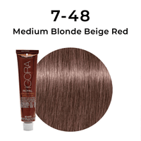 Thumbnail for Schwarzkopf - Igora Royal_Igora Royal Opulescence 7 - 48 Medium Blonde Beige Red_Cosmetic World