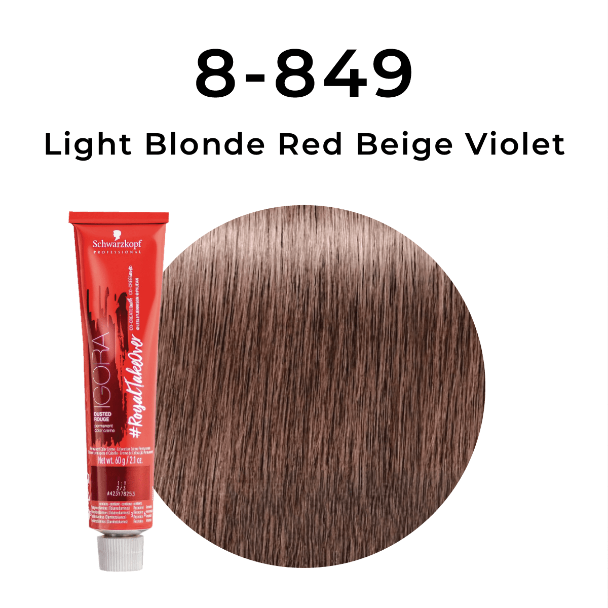 Schwarzkopf - Igora Royal_Igora Royal Takeover 8 - 849 Light Blonde Red Beige Violet_Cosmetic World
