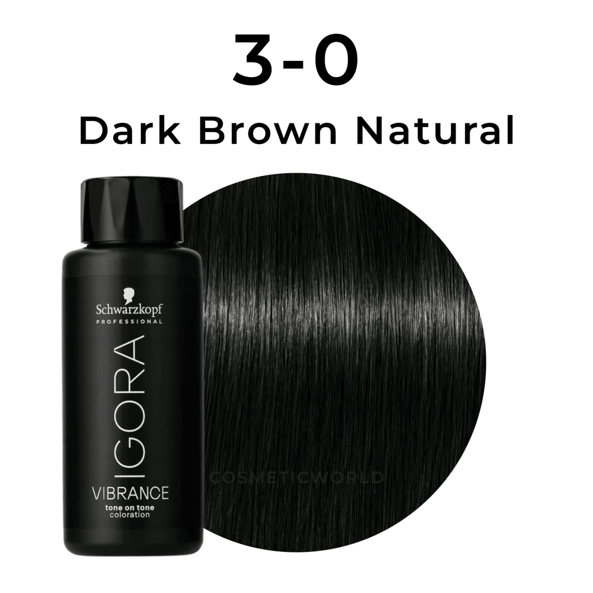 Schwarzkopf - Igora Vibrance_Igora Vibrance 3-0 Dark Brown Natural_Cosmetic World