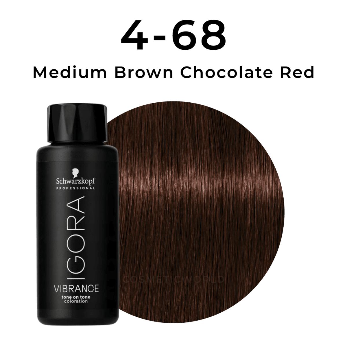 Schwarzkopf - Igora Vibrance_Igora Vibrance 4-68 Medium Brown Chocolate Red_Cosmetic World