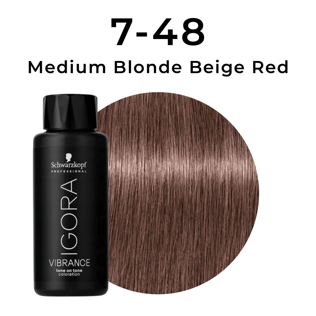 Schwarzkopf - Igora Vibrance_Igora Vibrance 7-48 Medium Blonde Beige Red_Cosmetic World