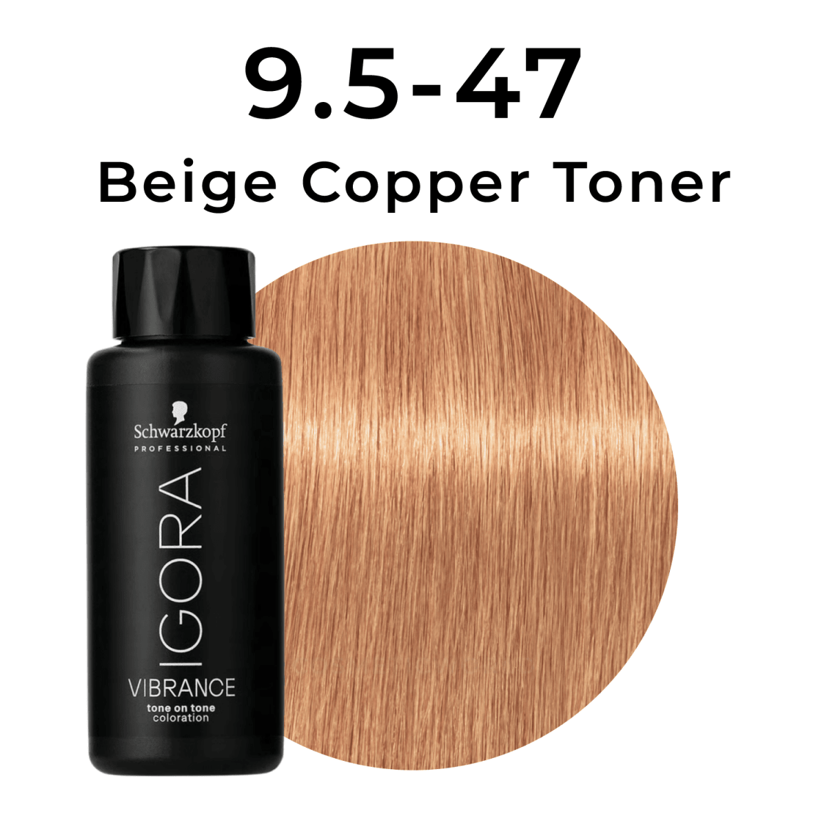 Schwarzkopf - Igora Vibrance_Igora Vibrance 9.5-47 Beige Copper Toner_Cosmetic World