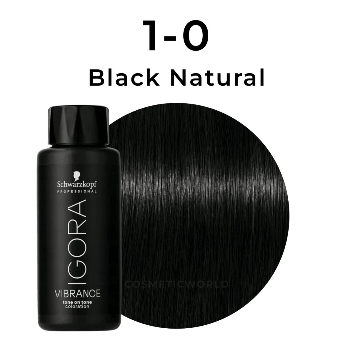Schwarzkopf - Igora Vibrance_Vibrance 1-0 Black Natural_Cosmetic World