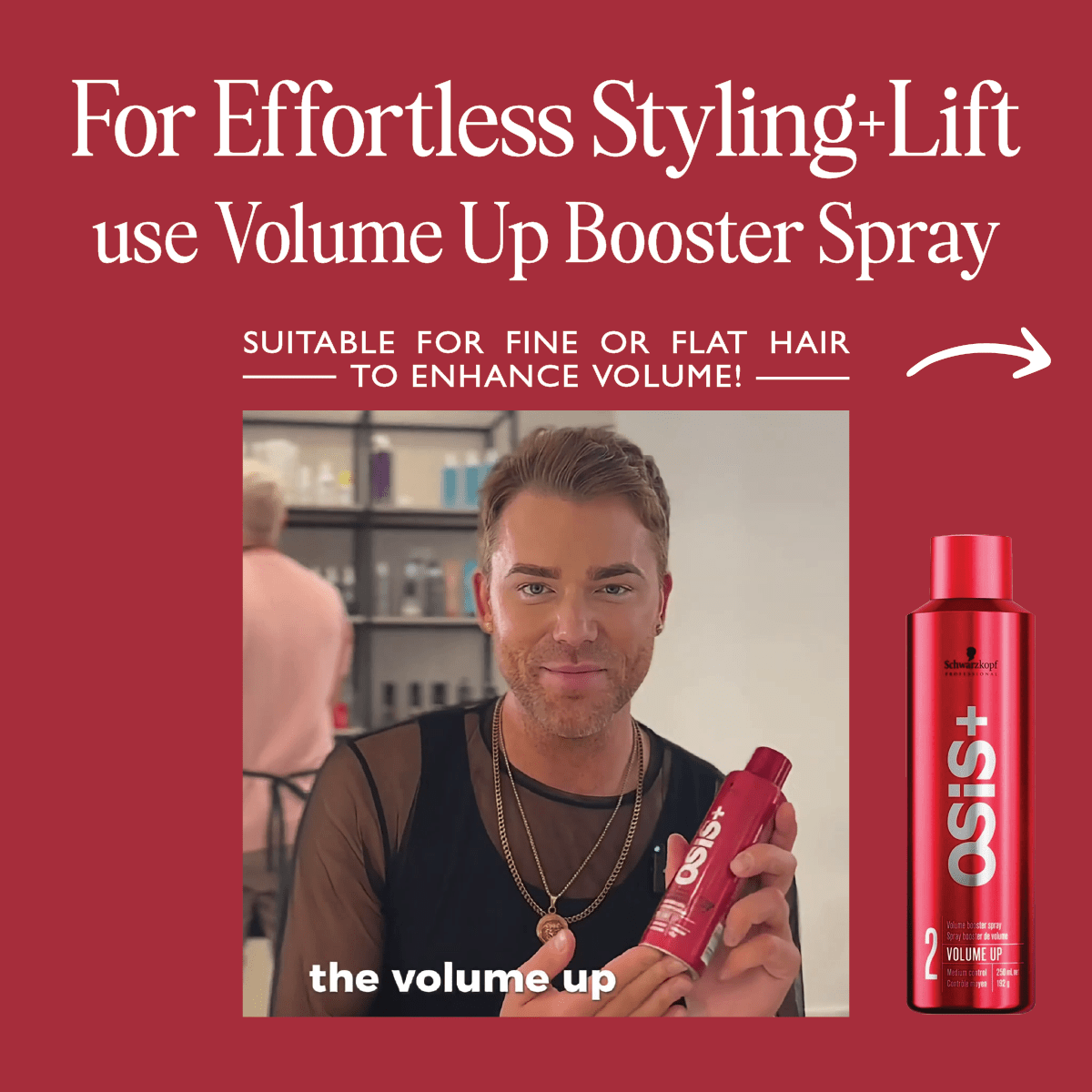 SCHWARZKOPF - OSIS+_OSiS+ Volume Up Volume Booster Spray | BOGO!_Cosmetic World