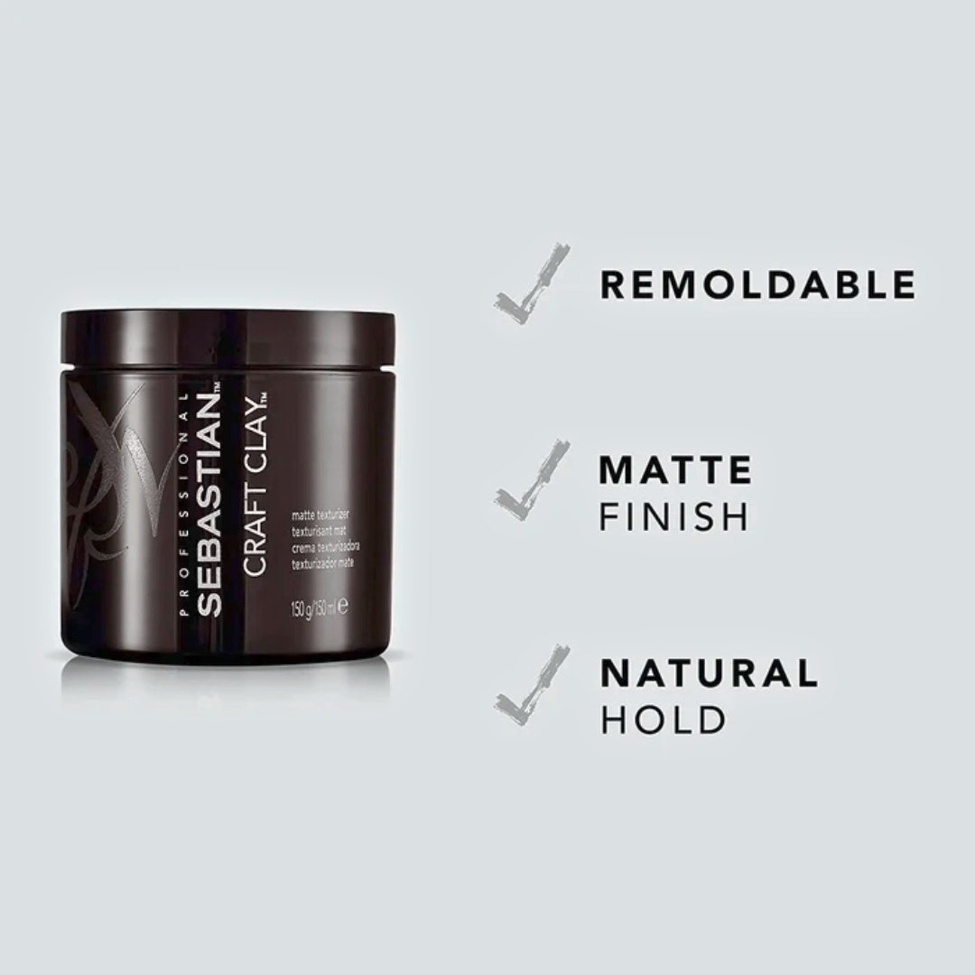 SEBASTIAN_Craft Clay Remoldable Matte Texturizer_Cosmetic World