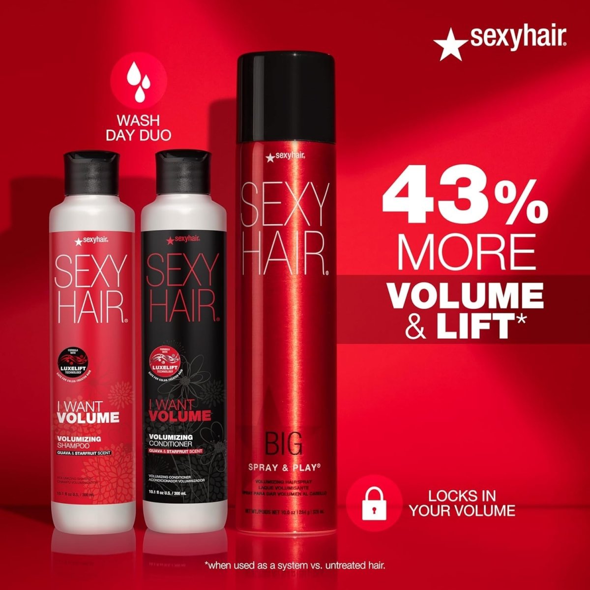SEXY HAIR_Big Spray & Play Volumizing Hairspray_Cosmetic World