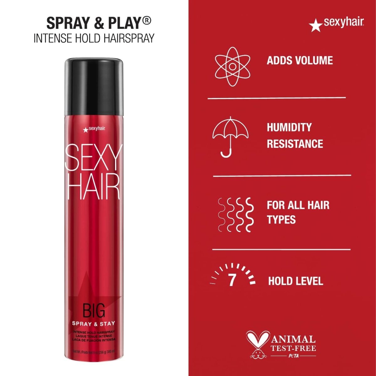 SEXY HAIR_Big Spray & Play Volumizing Hairspray_Cosmetic World