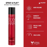 Thumbnail for SEXY HAIR_Big Spray & Play Volumizing Hairspray_Cosmetic World