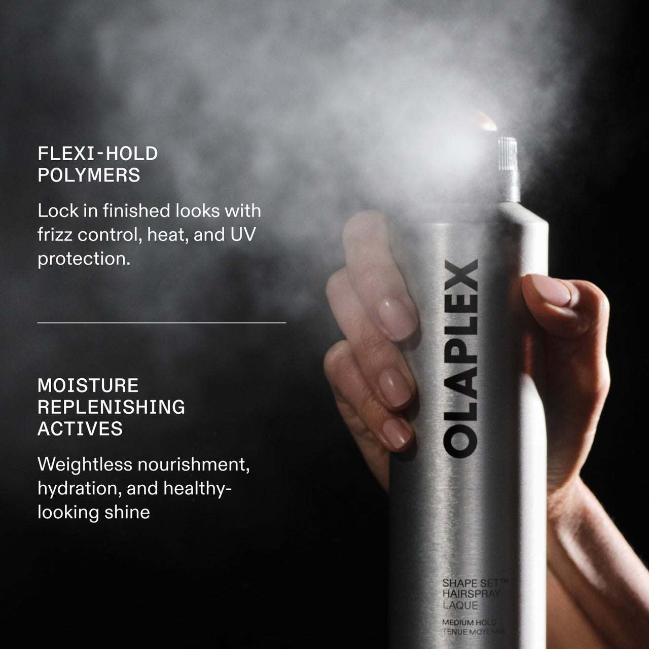 Shape Set Medium Hold Bond-Building Hairspray