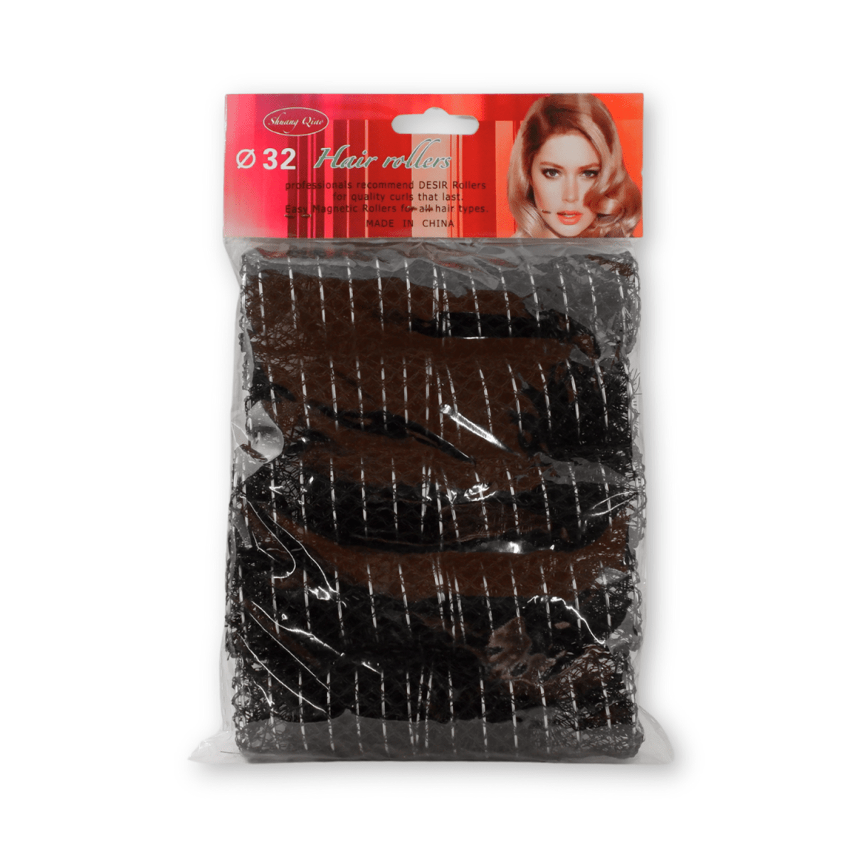 Shuang Qiao_Brush Hair Rollers With Pins - 3.2cm/1.25" width_Cosmetic World