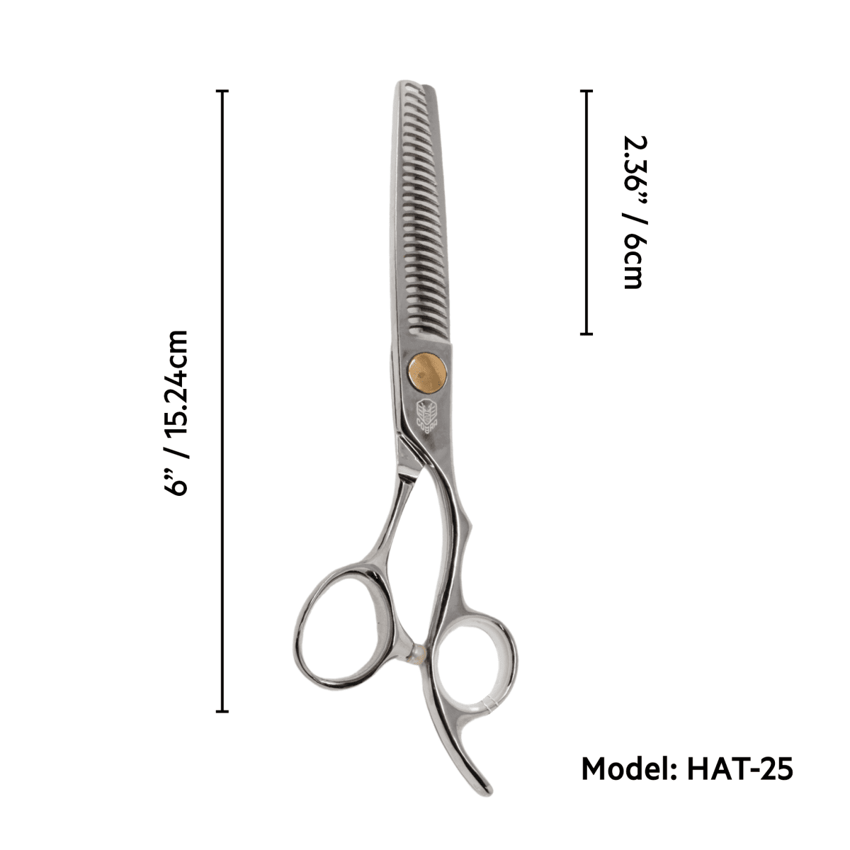 Takano_Professional Hair Thinning Scissors HAT - 25 - 6" / 15.24cm_Cosmetic World