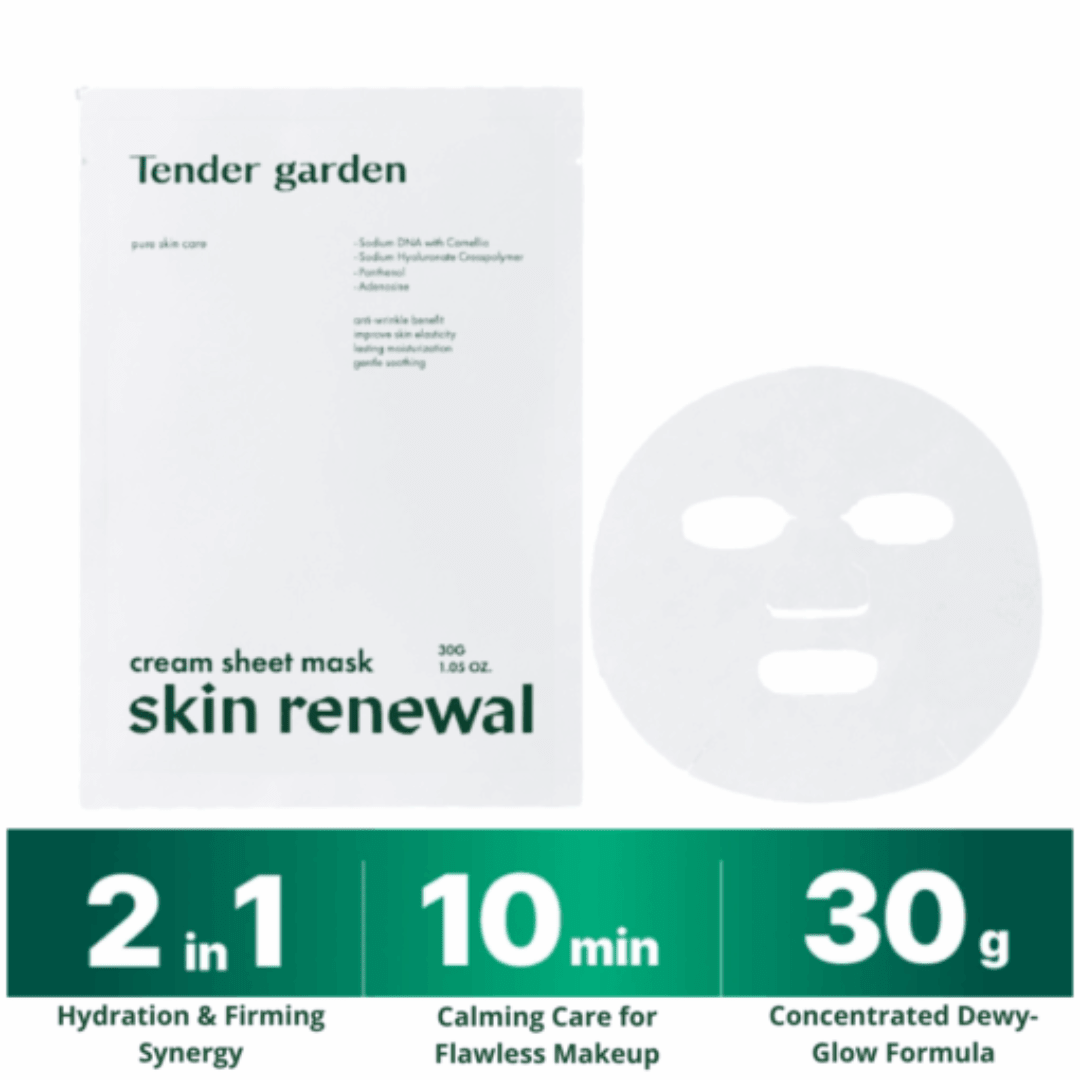 Tender Garden_Skin Renewal Cream Sheet Mask_Cosmetic World