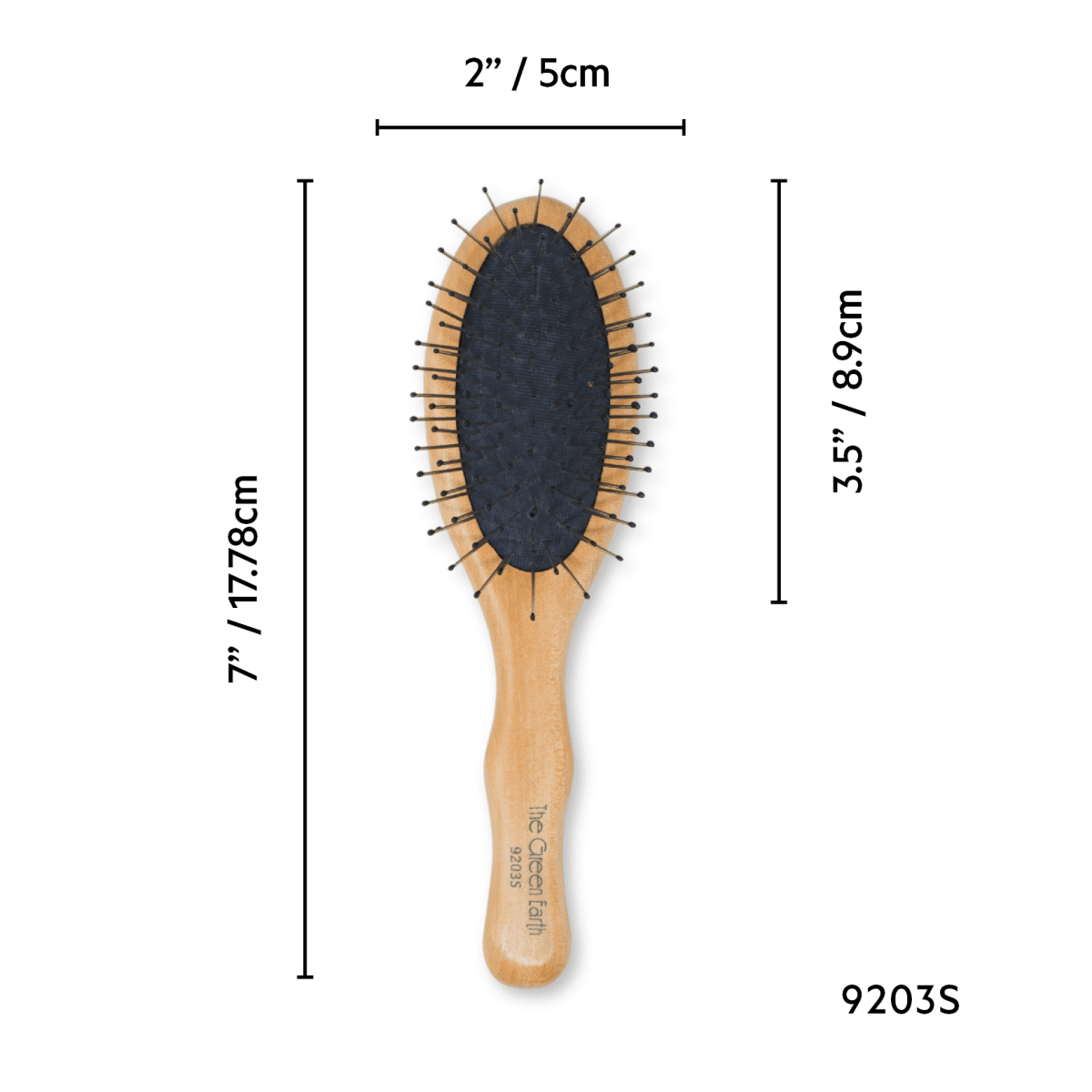 THE GREEN EARTH_Wire Hair Brush 2"/5cm_Cosmetic World