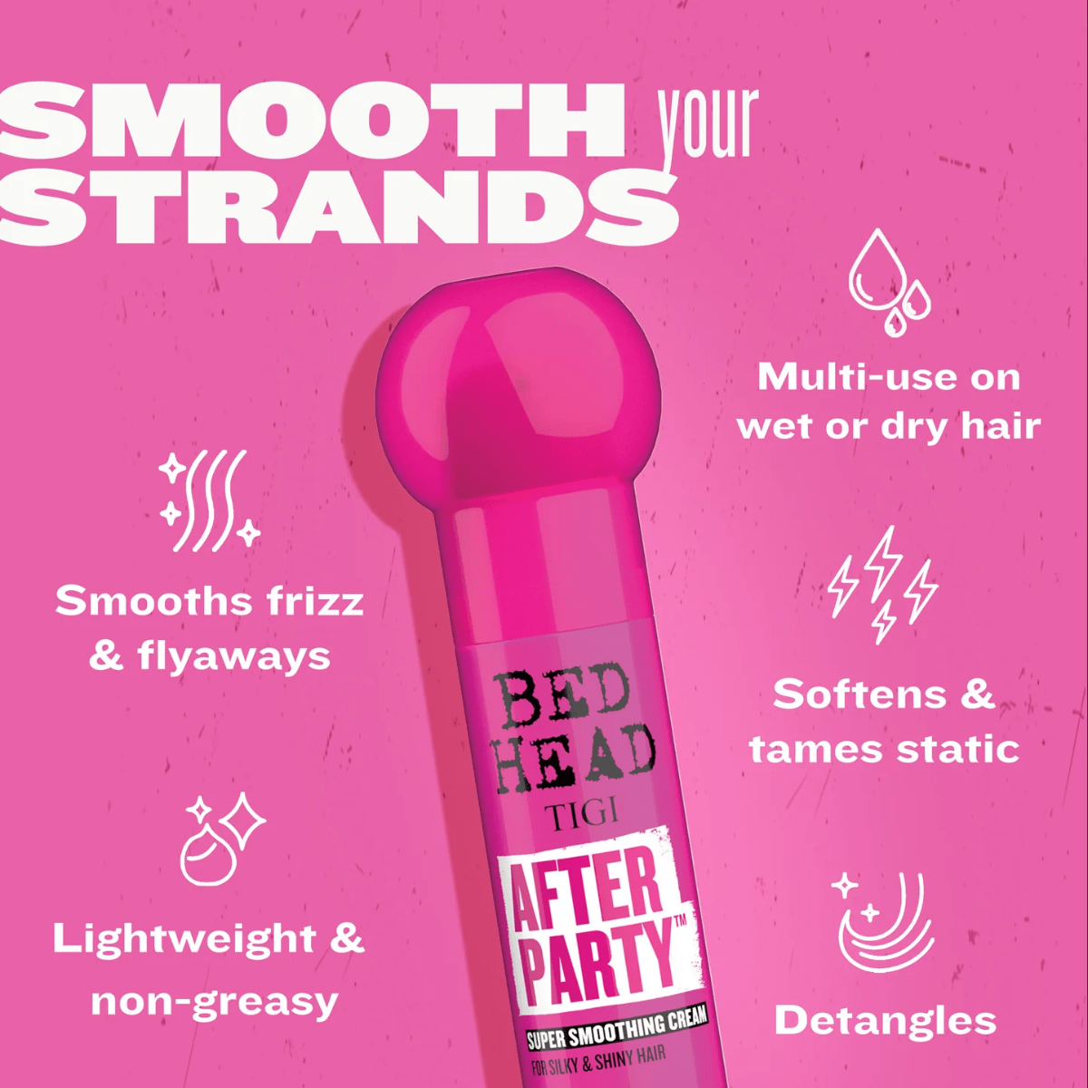 TIGI - BEDHEAD_After Party Smoothing Cream 100ml / 3.4 oz_Cosmetic World