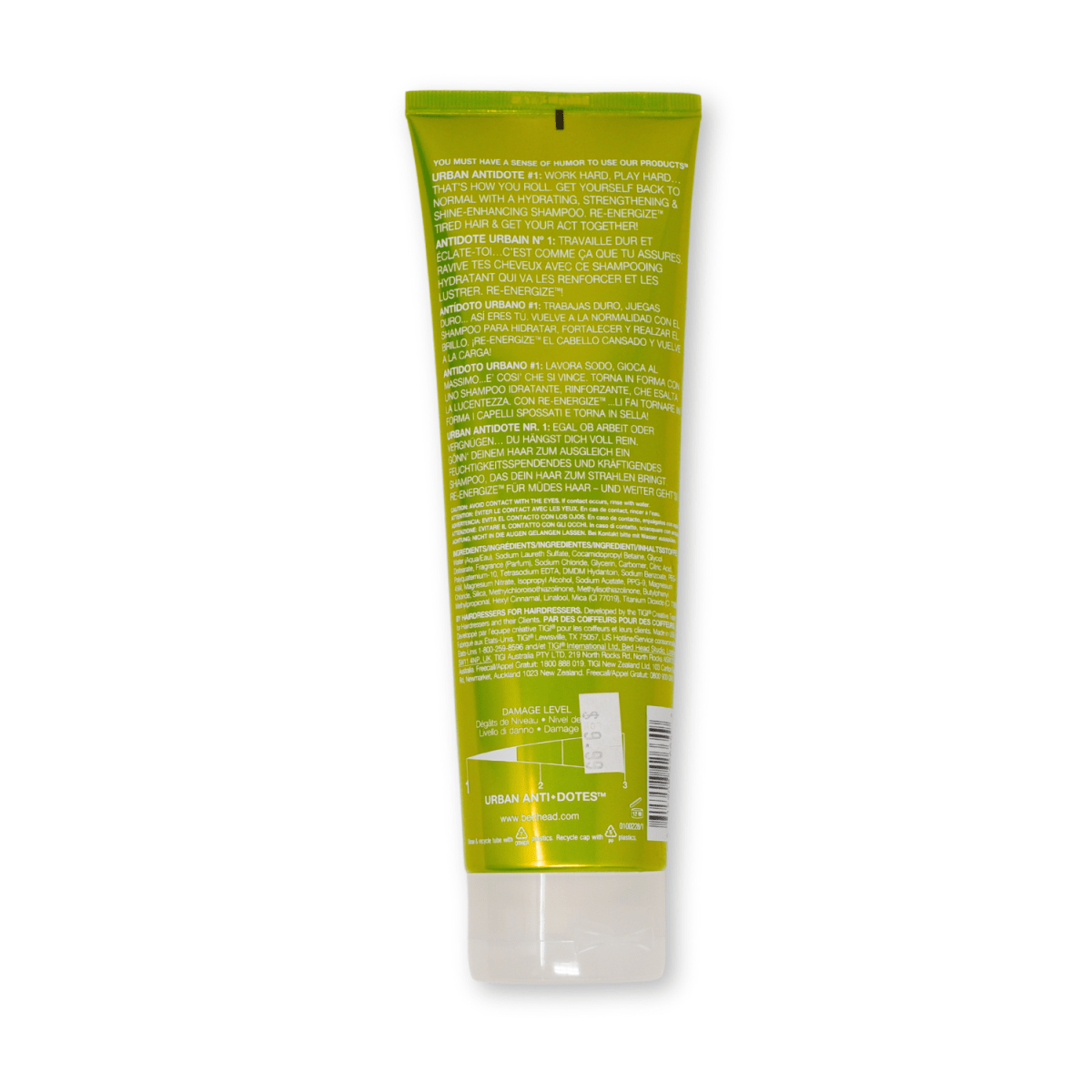 TIGI - BEDHEAD_Urban Antidote Re - energize Shampoo_Cosmetic World
