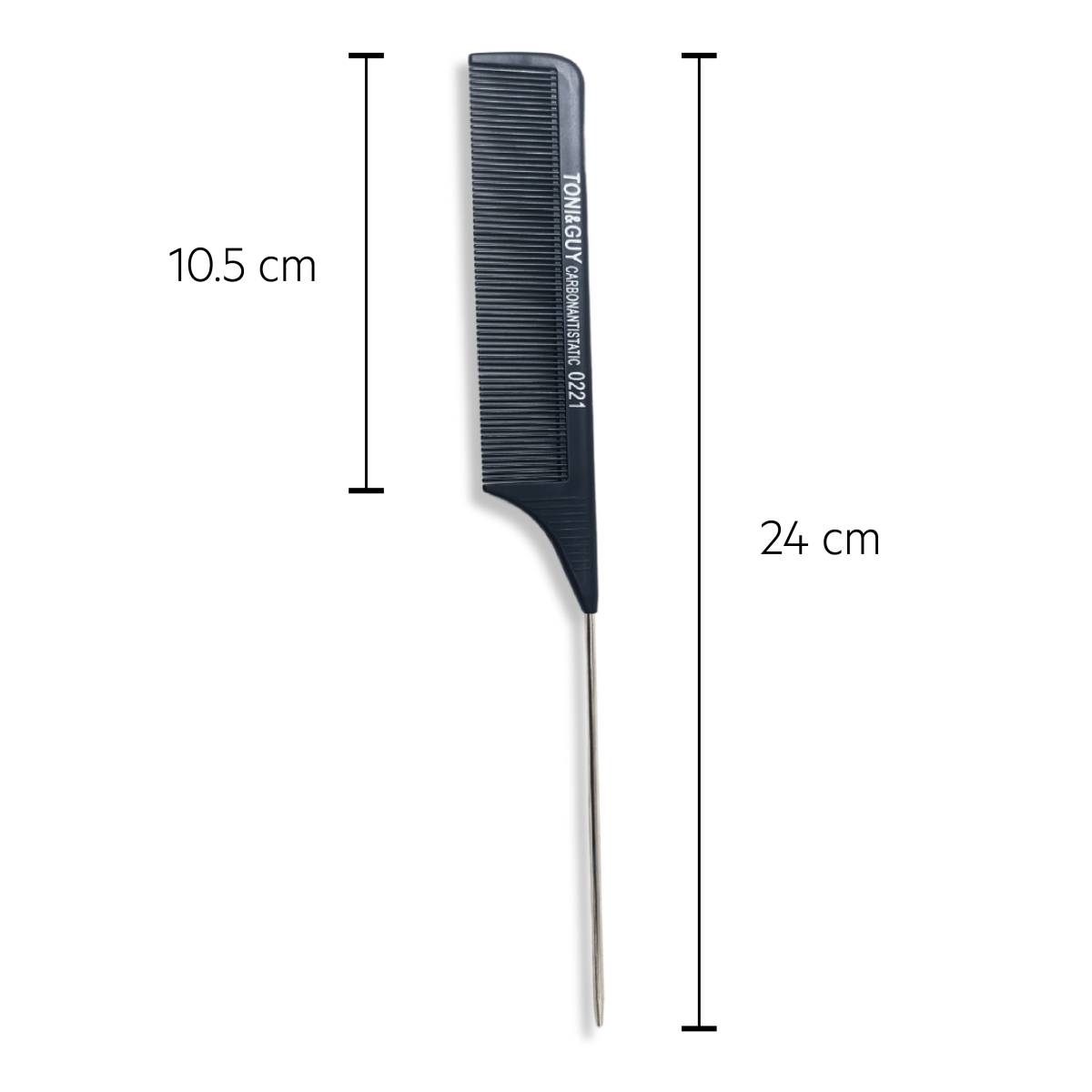 COSMETIC WORLD_Toni & Guy Carbon Antistatic Pin Tail Comb_Cosmetic World