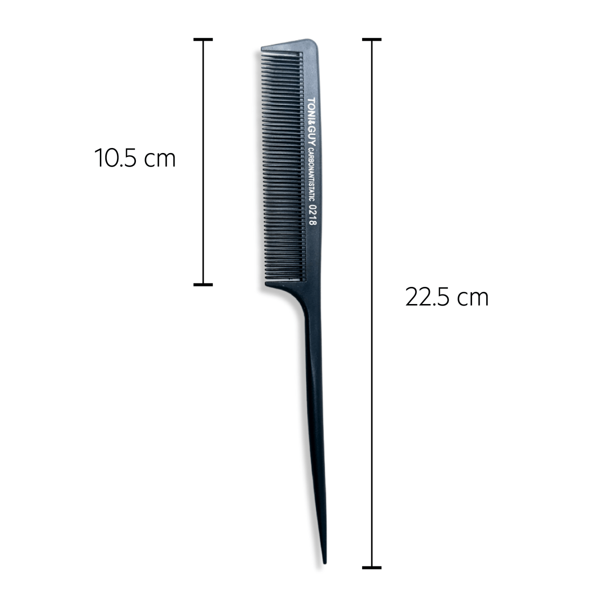 COSMETIC WORLD_Toni & Guy Carbon Antistatic Tail Comb_Cosmetic World