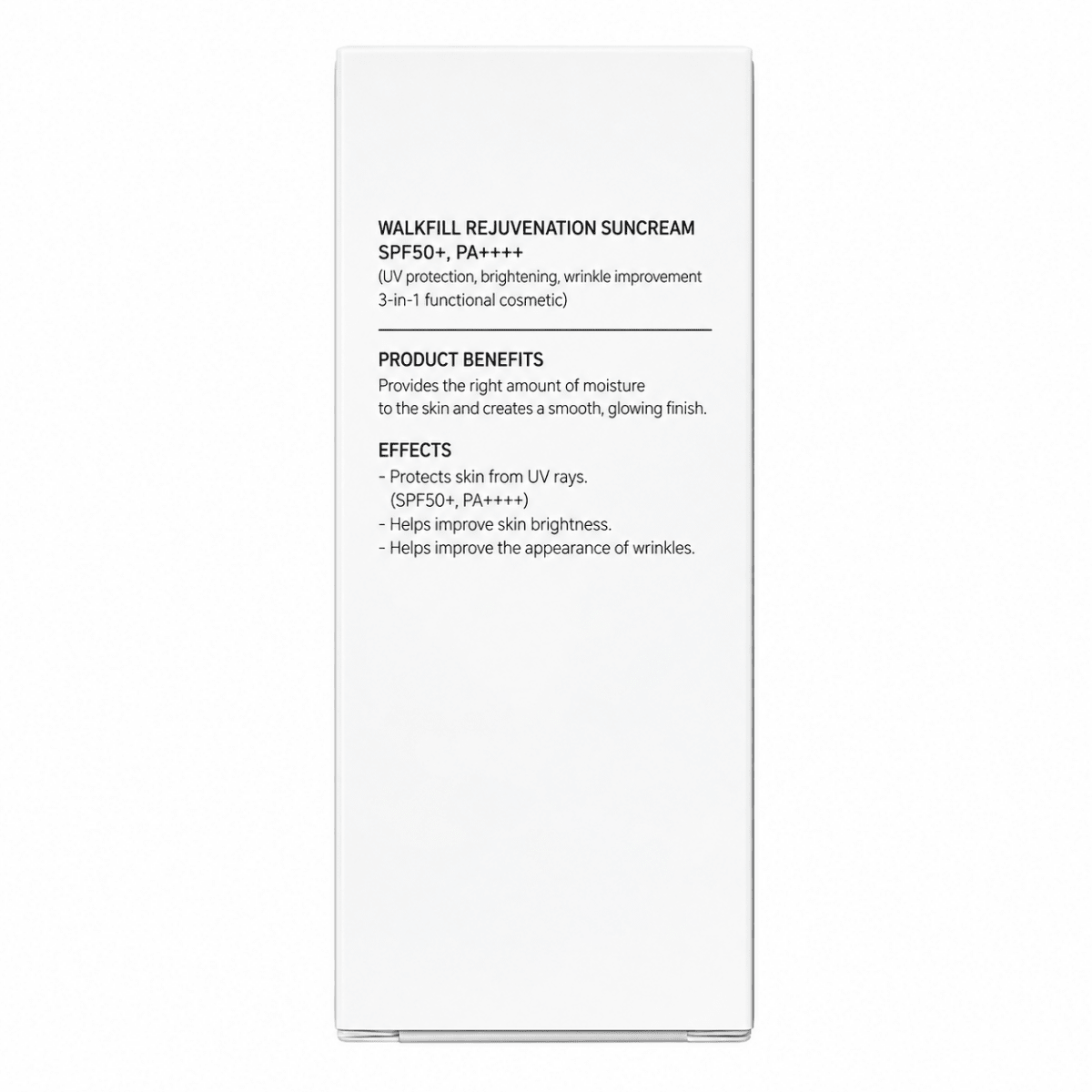 Walkfill_Rejuvenation Sun Cream SPF50+ PA++++_Cosmetic World