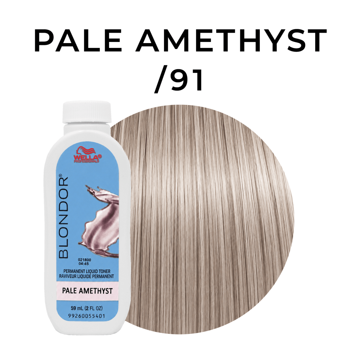Wella - Blondor_Blondor Permanent Liquid Toner - Pale Amethyst /91_Cosmetic World
