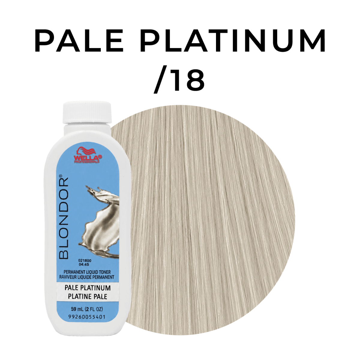 Wella - Blondor_Blondor Permanent Liquid Toner - Pale Platinum /18_Cosmetic World