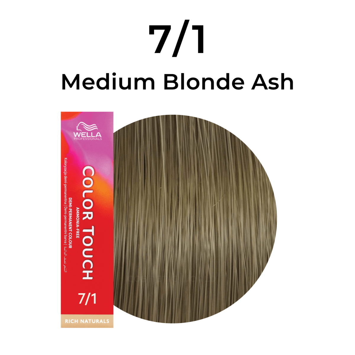 Wella - Color Touch_Color Touch 7/ Medium Blonde Series Demi - Permanent Hair Color_Cosmetic World