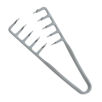 Thumbnail for Peine voluminizador de textura de dientes anchos, color gris.