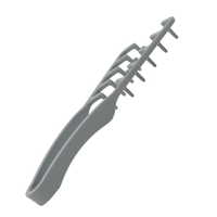 Thumbnail for Peine voluminizador de textura de dientes anchos, color gris.