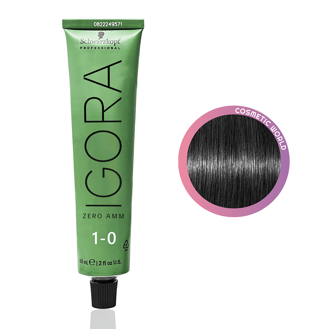 SCHWARZKOPF - IGORA ZERO AMM_Zero Amm 1 - 0 Black_Cosmetic World