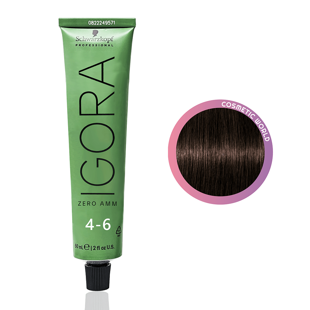 SCHWARZKOPF - IGORA ZERO AMM_Zero Amm 4 - 6 Medium Brown Chocolate_Cosmetic World