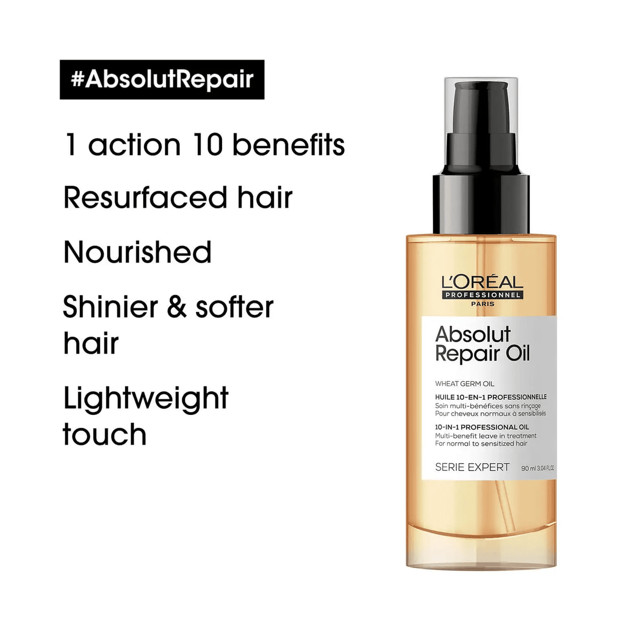 L'OREAL PROFESSIONNEL_Absolut Repair 10-in-1 Oil Treatment 90ml / 3.04oz_Cosmetic World