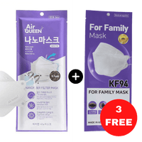Thumbnail for AIR QUEEN_Air Queen Nano-fiber Filter Mask + FREE KF94_Cosmetic World