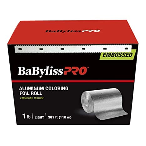 BABYLISS PRO_Aluminum Coloring Foil Roll Embossed / 1LB Light / 361ft (110 m)_Cosmetic World