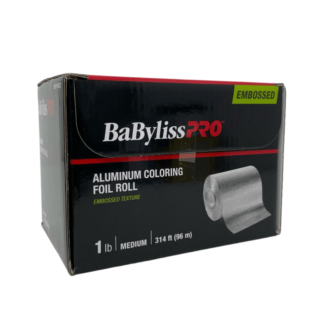 BABYLISS PRO_Aluminum Coloring Foil Roll Embossed Medium 1LB 314ft (96m)_Cosmetic World
