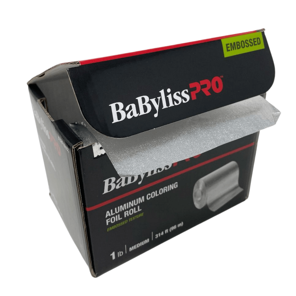 BABYLISS PRO_Aluminum Coloring Foil Roll Embossed Medium 1LB 314ft (96m)_Cosmetic World