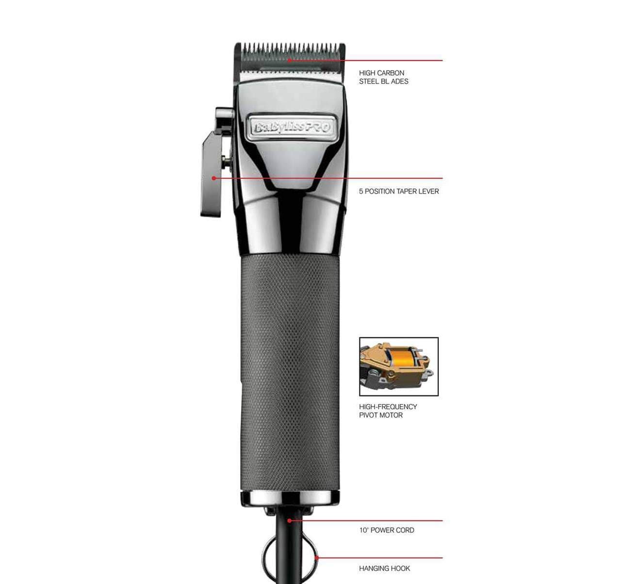 BABYLISS PRO_BaByliss Pro High Frequency Pivot Motor Clipper_Cosmetic World