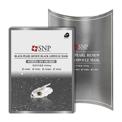 SNP_Black Pearl Renew Ampoule Mask 10 Packs_Cosmetic World