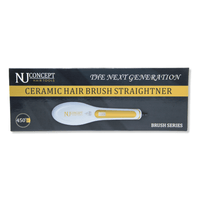 Thumbnail for NU CONCEPT_Ceramic Hair Brush Straightener_Cosmetic World