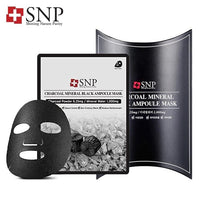 Thumbnail for SNP_Charcoal Mineral Black Ampoule Mask 10 pack_Cosmetic World