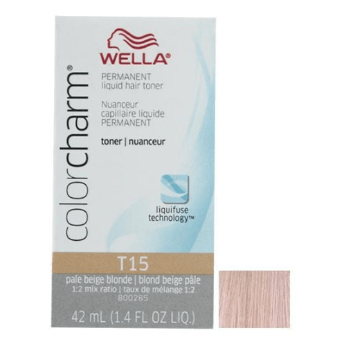 WELLA - COLOR CHARM_Color Charm Liquid Toner T15 Pale Beige Blonde 1.4oz_Cosmetic World