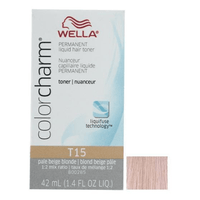 Thumbnail for WELLA - COLOR CHARM_Color Charm Liquid Toner T15 Pale Beige Blonde 1.4oz_Cosmetic World
