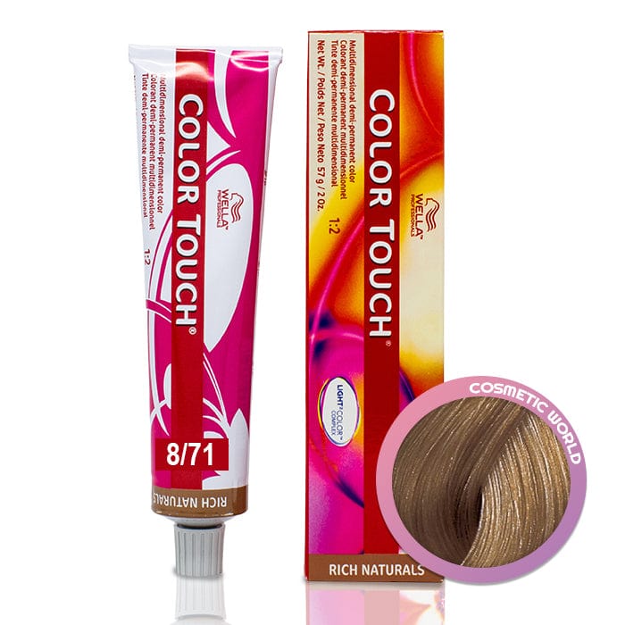 WELLA - COLOR TOUCH_Color Touch 8/71 Light Blonde/Brown Ash_Cosmetic World